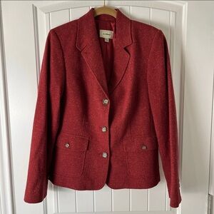 L.L. Bean Women's Rich Red Blazer